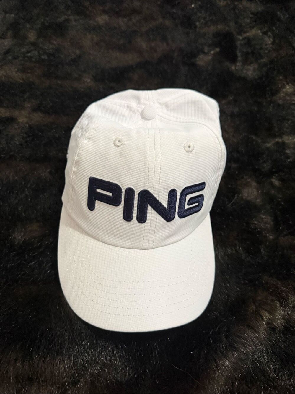 Ping Golf Hat Cap White Adjustable Strapback  Embroidered play your best